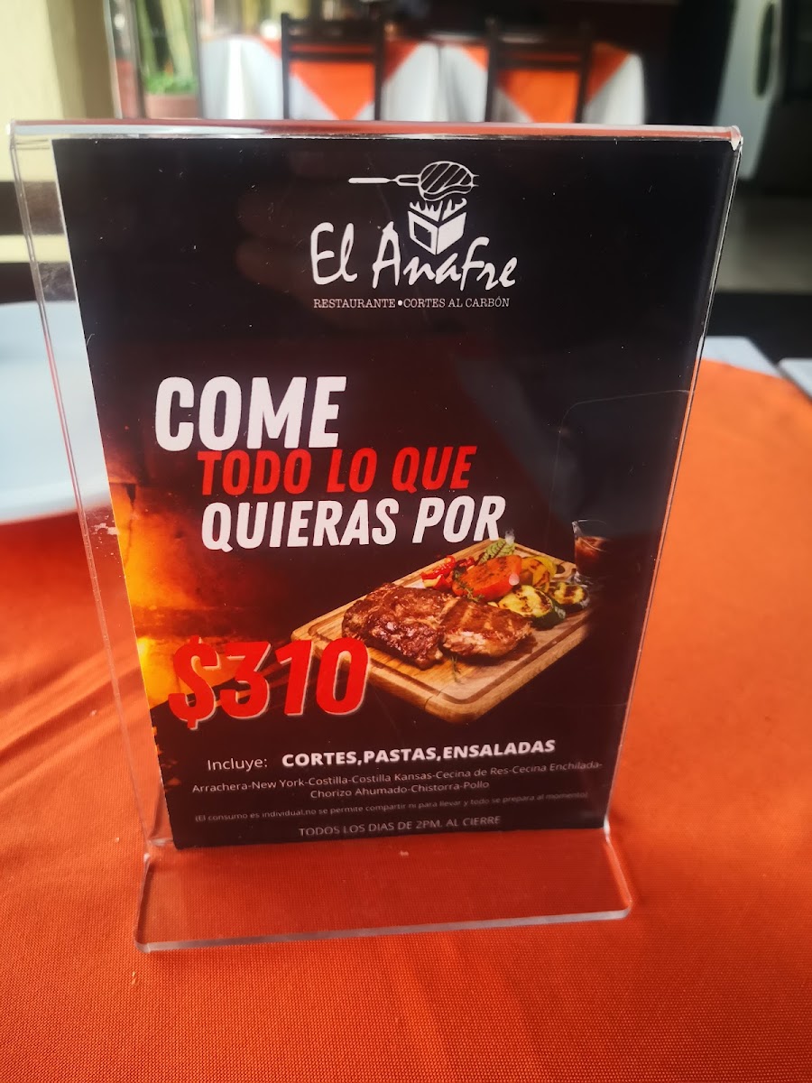 El Anafre Campanario Menu - Image 2
